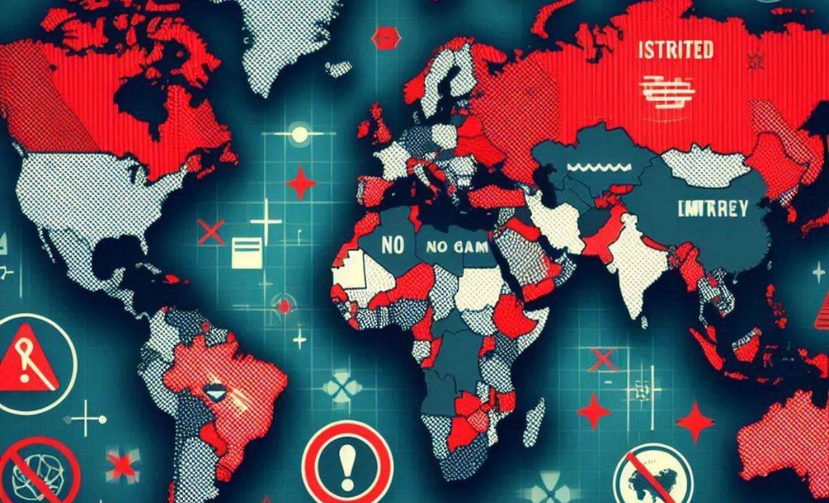 Discover the countries where Gamdom access is restricted